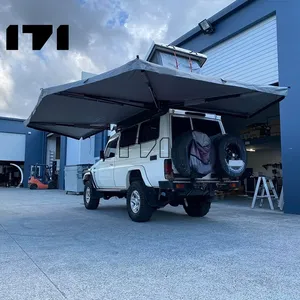 Güneş geçirmez çadır Tarp tente 270 252 Q araba kanat 270 çatı araba kamp Rv tente güvenlik. Su geçirmez Brisbane