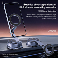 Support de téléphone magnétique puissant pour voiture Boneruy X79Z, nouveau design pliable et rotatif, portable pour voiture avec ventouse.