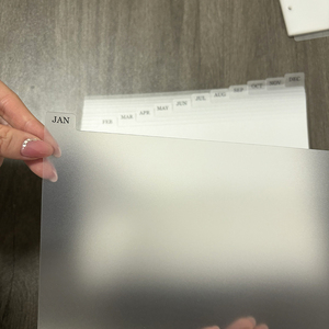 Customizável Orçamento Insere Acessórios Índice Frosted Planner <span class=keywords><strong>Filofax</strong></span> Side Tab Divisores <span class=keywords><strong>A5</strong></span> A6 Binder Divisores com abas mensais