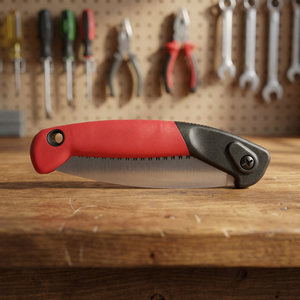 เลื่อยพับสำหรับทำสวนขนาด 6.5 นิ้ว คุณภาพ DIY ใบมีดเหล็กกล้าคาร์บอนสูง SK5 ฟันเลื่อยสามชั้น ใบมีดคงที่ขนาด 1.3 มม. สำหรับงานไม้ยางพารา - Product Image 3
