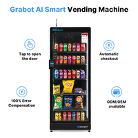 Distributeur automatique intelligent haute performance avec gestion IA basée sur le cloud, paiement par carte de crédit, pour la vente de snacks et le shopping, avec système de refroidissement intelligent