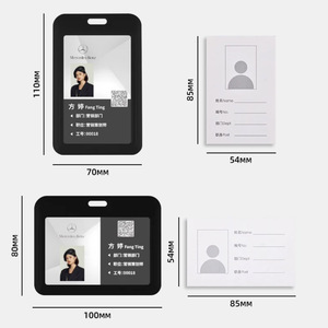 Wholesale bus card sleeves, <b>ID</b> card sleeves, school badges, student access card sleeves, game cartoon work badges, printable - Product Image 2