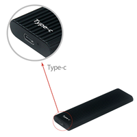 ShuoLe alluminio M.2 SSD Ngff enclosure Usb 3.1 Type -C custodia per disco rigido custodia portatile M.2 Ngff Ssd