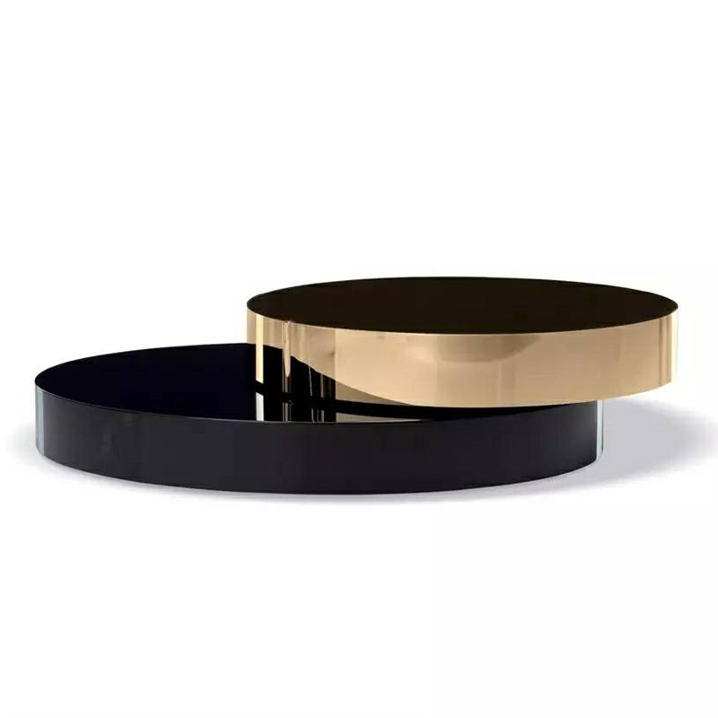 Умный стеклянный круглый журнальный столик