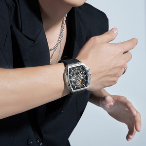 Bonest Gatti Trending Hollow Tourbillon Men's Watch Multifunctional <strong>Chronograph</strong> Luminous Waterproof <strong>Automatic</strong> Mechanical BG5005 - Product Image 3