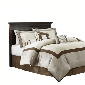 Ensemble de couette 7 pièces en coton tissé floral, super king, queen, king, literie pour la maison - Product Image 1