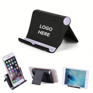 Support de téléphone en plastique réglable avec logo personnalisé, pliable, pour bureau, idéal pour les cadeaux d'événements - Product Image 1