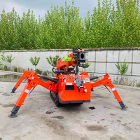 Vente flash : mini grue sur chenilles 2t 3t 5t, nouvelle grue araignée télescopique hydraulique avec composants principaux, moteur, engrenage, modèle 2020
