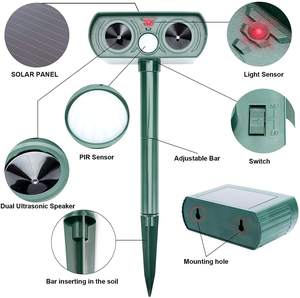 Bán Hot Bán Buôn Năng Lượng Mặt Trời Động Vật Nốt Ruồi Điện Tử Động Vật Sống <span class=keywords><strong>Repeller</strong></span> - Product Image 2