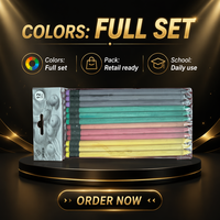 12 crayons de couleur pastel pour l'art et le dessin