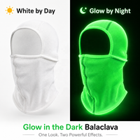 Balaclava tricotée lumineuse personnalisée, respirante et imperméable, taille adulte unisexe, masque de ski, couvre-visage d'hiver pour activités de plein air
