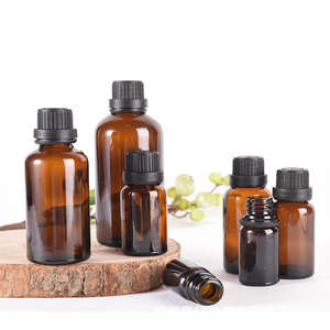 Flacon en verre ambré portable et rechargeable pour cosmétiques, parfums et huiles essentielles, avec bouchon inviolable, disponible en 5ml, 10ml, 15ml, 20ml, 30ml, 50ml, 100ml - Product Image 4