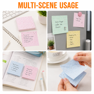 Simple Striped Star Pattern Self‑Adhesive Sticky Notes Thick Smooth Writing Paper Strong Adhesive <b>Memo</b> <b>Pads</b> for Office School - Product Image 3