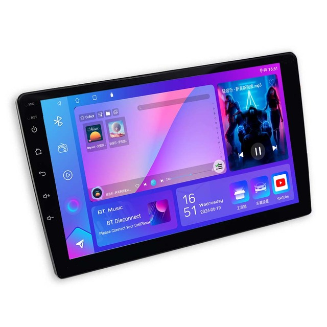 High Quality Car Radio Android 4G+64G Touch Screen With CarPlay Android Auto BT GPS WIFI FM USB Car Stereo
