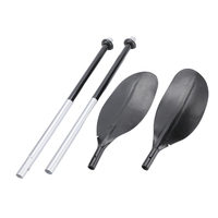 Pagaie portable en alliage d'aluminium à double extrémité, 4 pièces, 71 po/180 cm, 102 po/260 cm, pour kayak, bateau, canoë