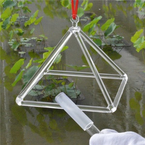 HF 3 '' - 14'' Spirituel Guérison Cristal De Quartz Chanter Reiki <span class=keywords><strong>Pyramide</strong></span> Corps Humain Énergie Équilibrage Chakra Méditation <span class=keywords><strong>Pyramide</strong></span> - Product Image 4