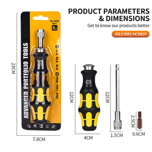 RUIKE 6 In 1 Multi Bit <b>Screwdriver</b> NO.2022 Extendable Adjustable DIY Tool Set - Product Image 3
