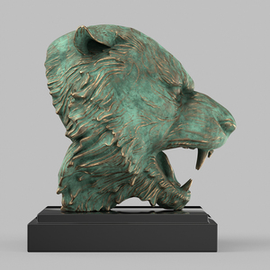 Figuras de Colección Personalizadas al por Mayor, Tigre Corroído en <span class=keywords><strong>3D</strong></span> - Product Image 4