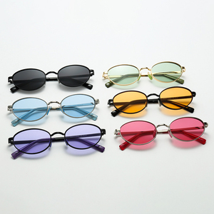Fashion Glasses Unisex Metal <b>Frame</b> Sunglasses 2026 Designer Sunglasses Men Black Glasses Oval Sunglasses - Product Image 5