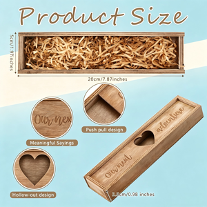 Caja de Regalo para Prueba de Embarazo, Caja de Recuerdos para Anuncio de Embarazo, Ideas Sorpresa para Revelación del Sexo del Bebé, Soporte para Prueba de Embarazo - Product Image 4