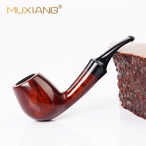 Muxiang Briarwood Smoking Pipe Bent Type Handmade Solid Wood Tobacco Pipe For Men Gift - Product Image 3