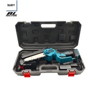 Tronçonneuse sans fil portable à batterie au lithium rechargeable 20v, scie à bois de 6 pouces, tronçonneuse, outil électrique à batterie au lithium