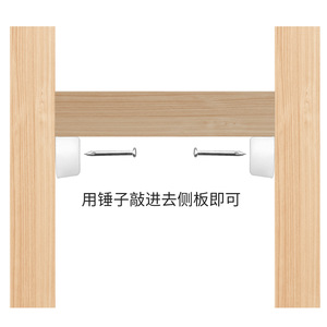 Support d'étagère en plastique avec clous, installation facile pour cloison de placard, modèle 333 - Product Image 4