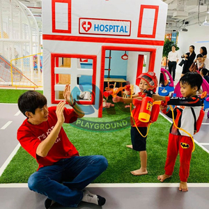 Trẻ em vai trò chơi nhà làng chủ đề thiết bị sân chơi trong nhà với vỏ mềm - Product Image 2