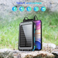 Produits phares 2026 Nouvelle Arrivée Grande Capacité 10000mAh Boussole Intégrée Chargeur Solaire Extérieur Alimentation Mobile Portable Solaire