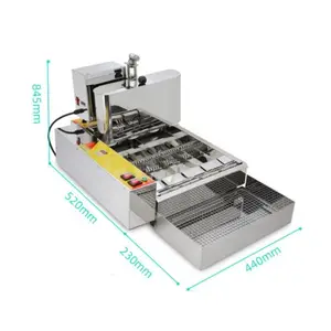 Máquina de hacer rosquillas antiadherente para uso doméstico, Mini máquina eléctrica redonda para hacer rosquillas, aperitivos y postres