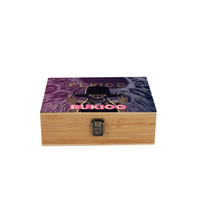 Nouvel ensemble de cigares personnalisé avec logo, kit de fumeur, briquet torche, pot en verre, broyeur métallique, boîte en bois de bambou pour herbes