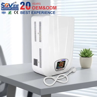 Stabilisateur de tension automatique monophasé mural SVC 220V/110V pour toute la maison, avec affichage LED, relais électronique en cuivre, régulateur 10000VA