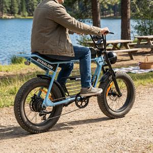 Bicicleta Eléctrica Todoterreno con Neumáticos Anchos y Frenos de Disco Hidráulicos, Bicicleta Cruiser para Rutas Panorámicas y Picnics en la Orilla del Lago - Product Image 4