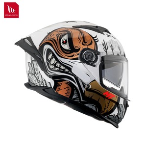 หมวกกันน็อคสำหรับมอเตอร์ไซค์ MT Helmets แบบเต็มใบ ดีไซน์กราฟิก วัสดุ ABS  พร้อมแผ่นปิดหน้าใส ได้รับมาตรฐาน ECE  ระบบปลดเร็ว - Product Image 4