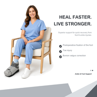 Chaussure post-opératoire à tige haute en mousse EVA grise avec rembourrage en maille, à bout carré, pour soins aux patients – Fourniture en gros OEM