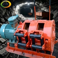 Treuil de mine souterraine, treuil à double tambour de grande traction pour le déblaiement et le transport de minerai dans les mines de charbon à grande échelle