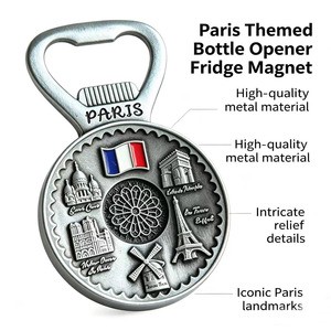 Imán de Refrigerador de Metal Personalizado con Diseño Gratuito, Ecológico, para Regalo Publicitario, Recuerdo de Restaurante o Bar, Abridor de Botellas de Cerveza, Transferencia Térmica - Product Image 3