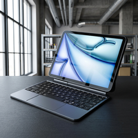 Étui clavier en aluminium personnalisé OEM pour iPad Pro 11" 2018 2020 2021 Air 11" Moule privé Pogo Pin Rétroéclairage RVB MK038