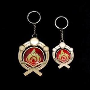 <span class=keywords><strong>Genshin</strong></span> <span class=keywords><strong>Impact</strong></span> 1:1 Eye Of Original God Venti portachiavi Venti Cosplay Anime portachiavi luminosi zaini accessori regali - Product Image 3