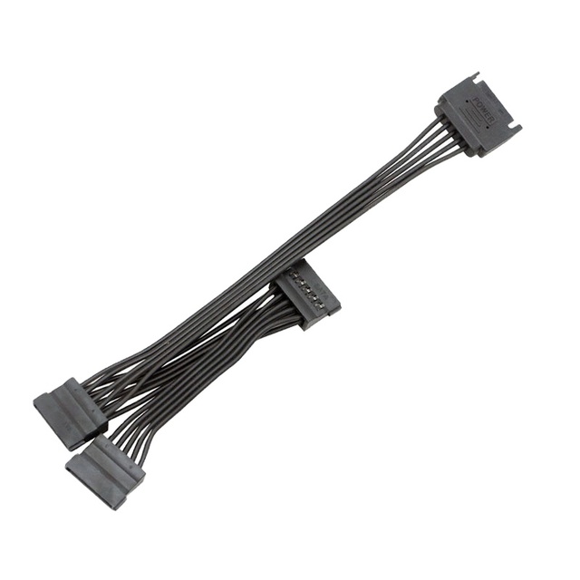 Dedicated to SATA 1 to 5 HDD Splitter Adapter Hard Disk Power Extension 15 Pin Cable