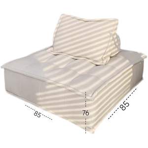 Sofá secional conversível moderno de estilo francês conjunto com retângulo Design tecido capa e esponja de enchimento - Product Image 6