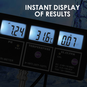 Medidor de Calidad del Agua Digital de Alta Calidad, Recargable, 5 en 1, Multiparámetro, PH, EC, CD, TDS, Temperatura, para Piscinas, Tanques, Acuarios - Product Image 3