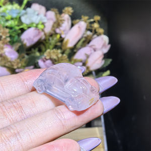 Decorazione di auto in cristallo intagliato a mano statua di meditazione curativa Reiki decorazione di auto per regali - Product Image 4