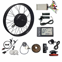 Kit de conversion de moteur de moyeu arrière sans balais et sans engrenages pour vélo électrique 48V 1000W 1500W 26 pouces Fat 26x4.0