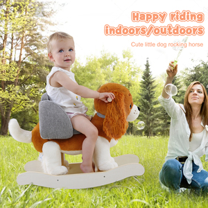 <span class=keywords><strong>Cheval</strong></span> à bascule en bois pour enfants, adorable chiot brun senior de race King Charles Spaniel, tendance sur TikTok - Product Image 2