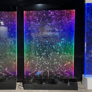 Mur d'eau décoratif d'intérieur, mur d'eau d'intérieur avec lumières LED, rideau d'eau en acrylique, fontaine - Product Image 5