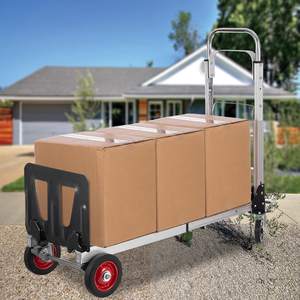 Chariot pliant de chariot de camion de main de camion de main en aluminium résistant avec la roue solide d'anti crevaison - Product Image 2