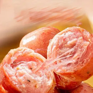 Mini-saucisses au porc fourrées au fromage, texture moelleuse, salées, prêtes à consommer, en sachet individuel, vente en gros, délicieuses, pour <span class=keywords><strong>les</strong></span> moments de plaisir, OEM ODM - Product Image 2