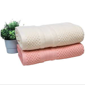 Toallas Dobby de algodón orgánico 100% al por mayor, suaves y absorbentes para hoteles y uso doméstico - Product Image 1
