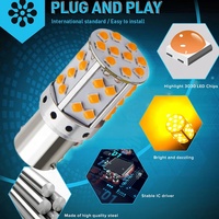 Ampoule de clignotant/feu stop à LED pour voiture 3030 35SMD S25 1156 BA15S BAU15S 1157 T20 7440 Canbus Reverse Tail Lamp 6500K New Condition